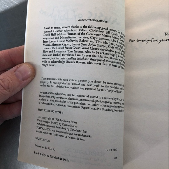 The Music of Dolphins by: Karen Hesse, paperback book - Picture 2 of 6